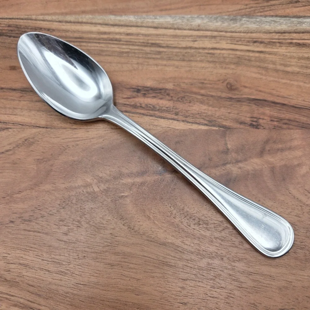 Set Of 5 Wallace Rockport Soup Spoons 18/10 Stainless Steel